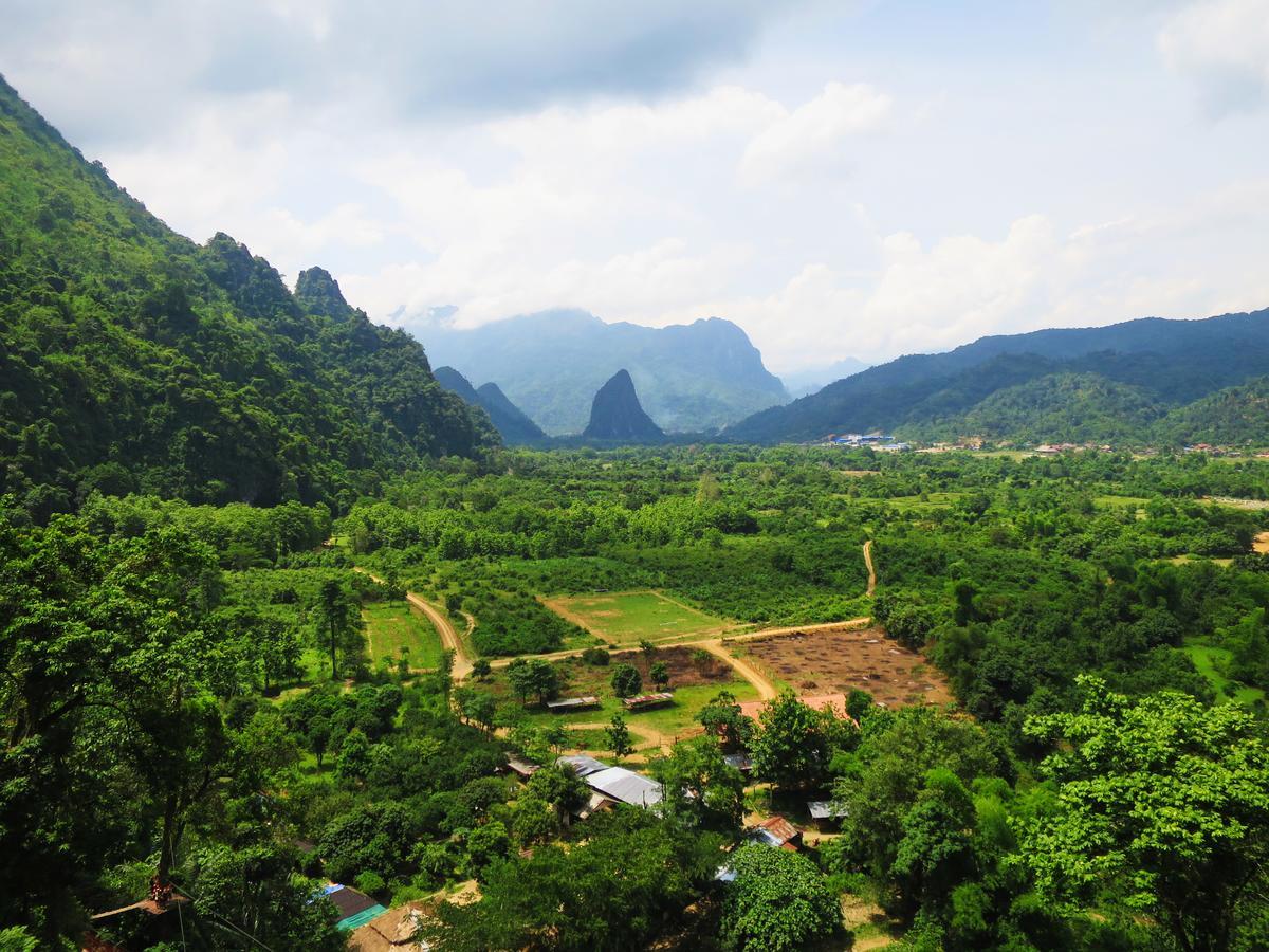 Elephant Adventure Village Tree House Vang Vieng Bagian luar foto