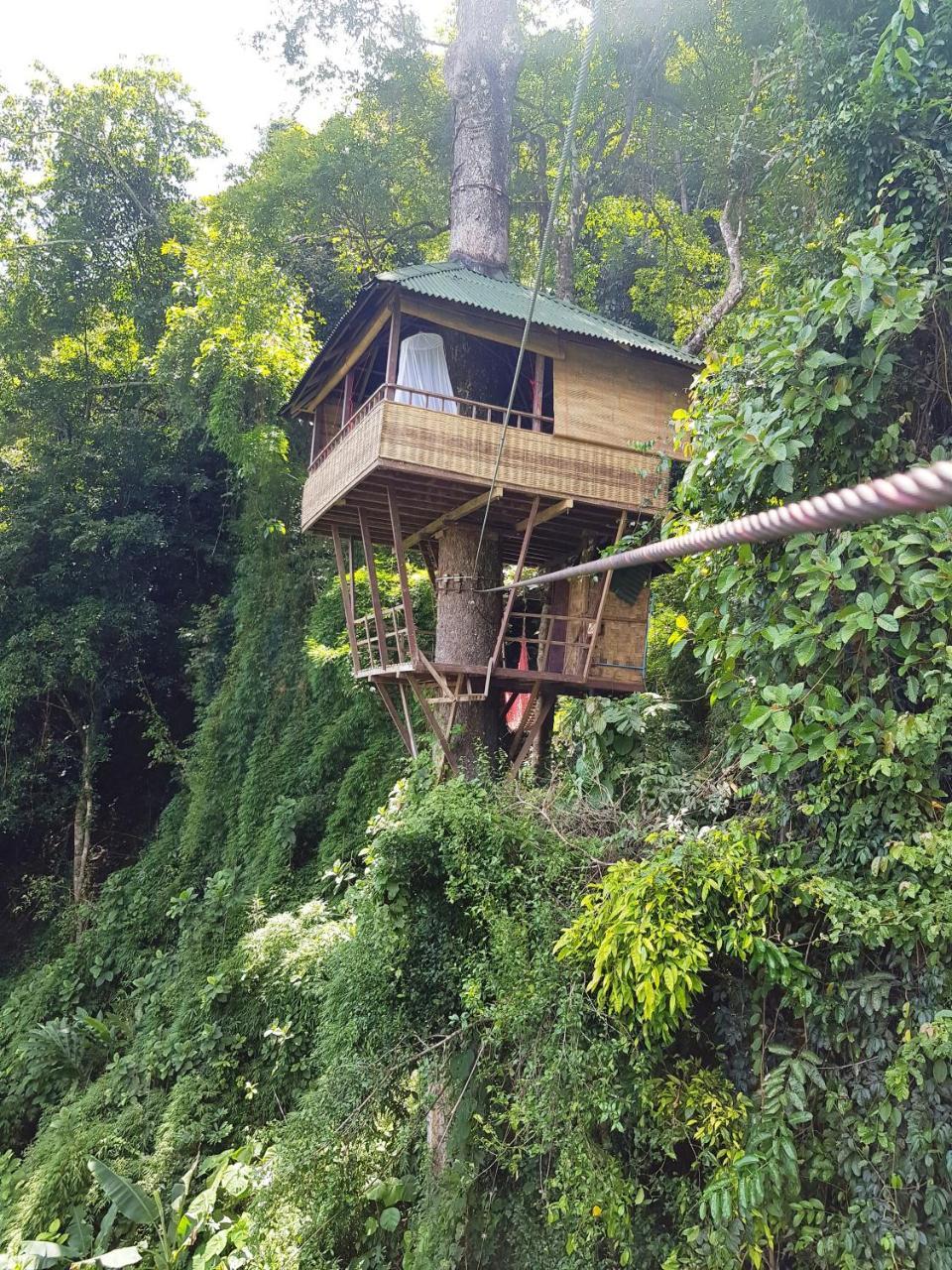 Elephant Adventure Village Tree House Vang Vieng Bagian luar foto